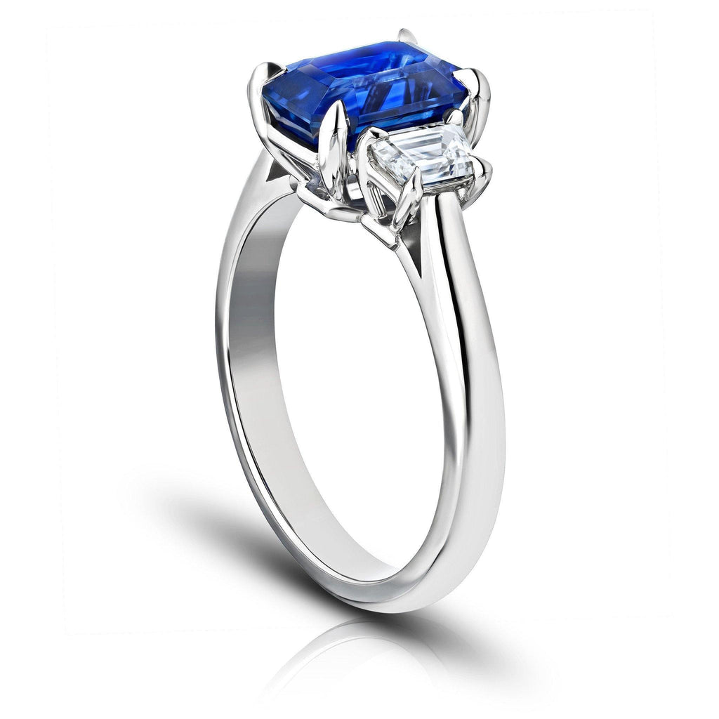 3.15 Carat Blue Sapphire Ring - David Gross Group