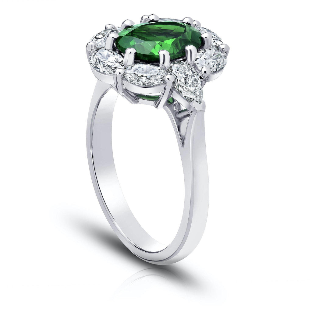 2.24 Carat Oval Tsavorite Ring - David Gross Group