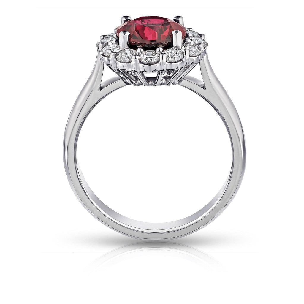 2.11 Carat Round Red Spinel Ring - David Gross Group