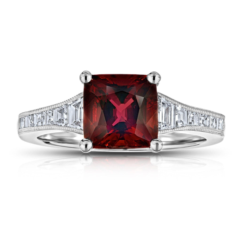 2.52 Carat Cushion Spinel Ring