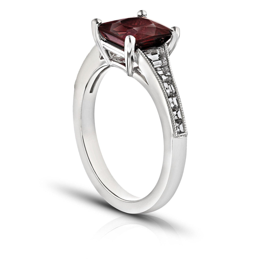 2.52 Carat Cushion Spinel Ring - David Gross Group