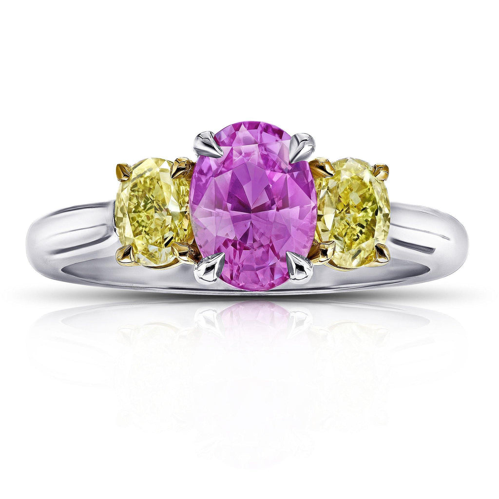 1.63 Carat Pink Sapphire Ring