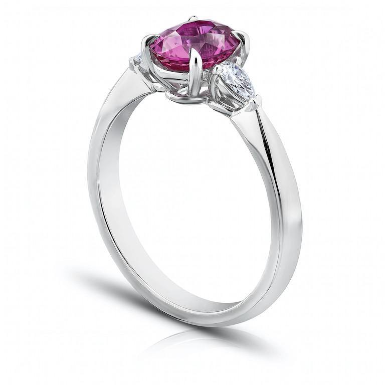 1.68 Carat Pink Sapphire Ring - David Gross Group