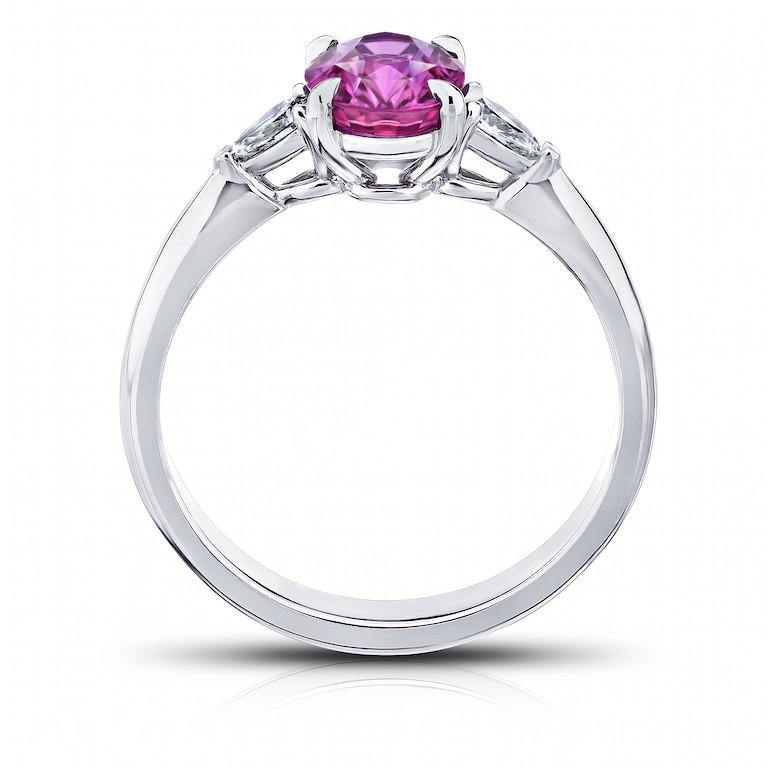 1.68 Carat Pink Sapphire Ring - David Gross Group