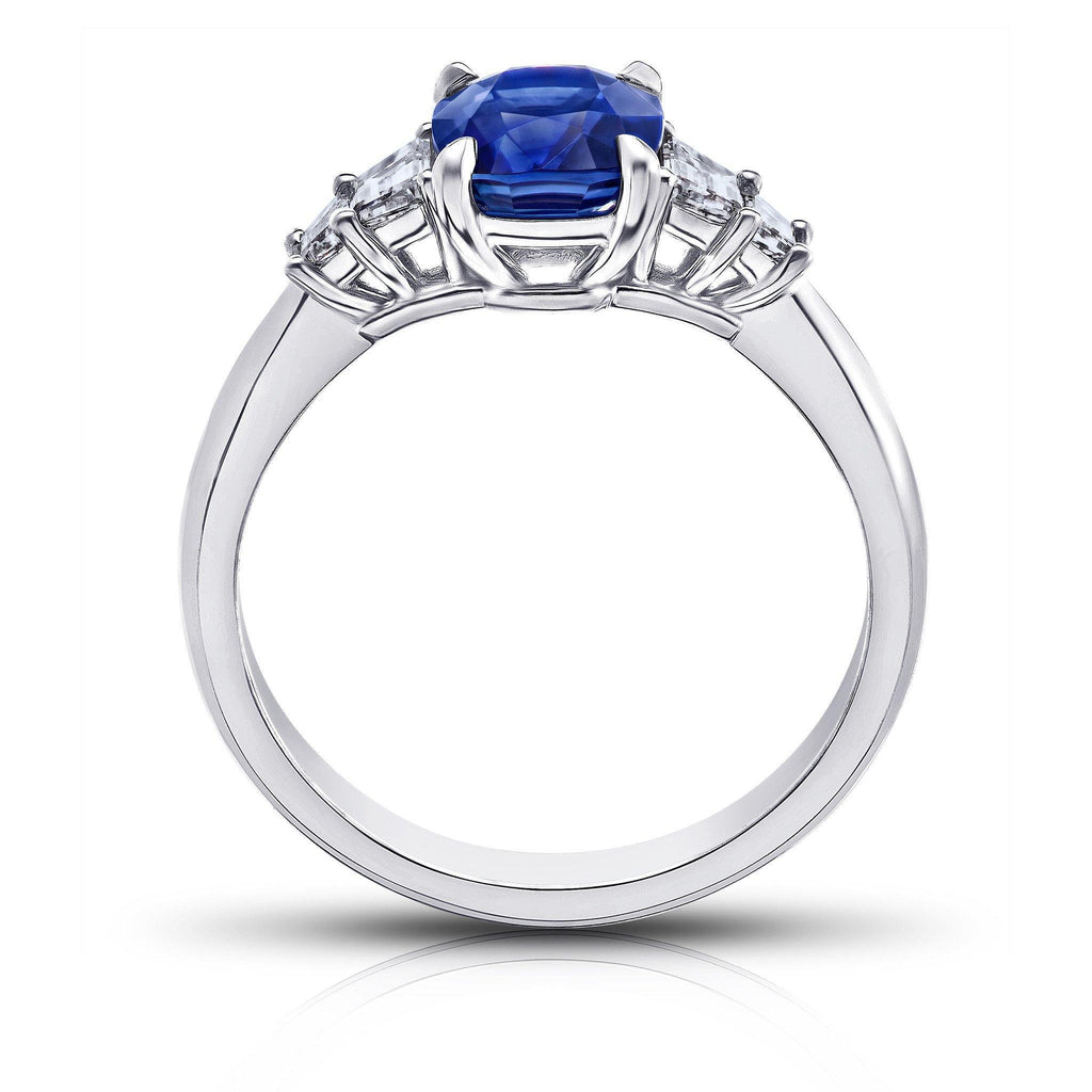 1.87 Carat Blue Sapphire Ring - David Gross Group