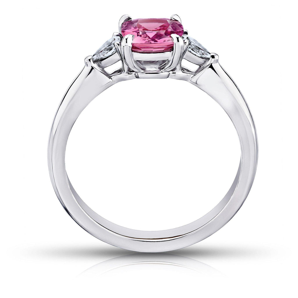 1.16 Carat Padparadscha sapphire and Diamond Ring - David Gross Group