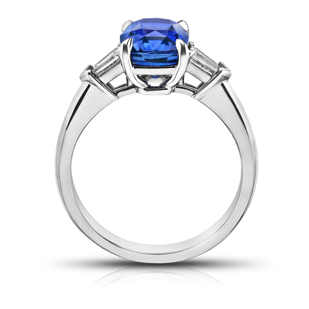 3.07 Carat Blue Sapphire Ring - David Gross Group