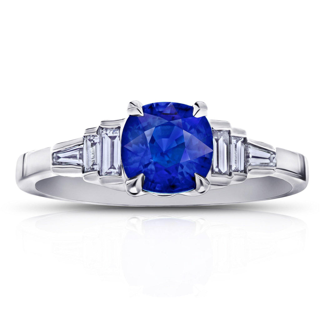1.44 Carat Blue Sapphire Ring