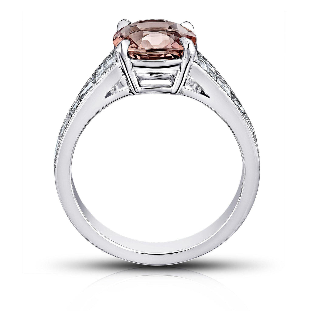 3.26 Carat Padparadscha Sapphire Ring - David Gross Group