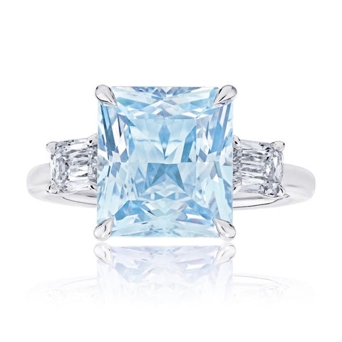 14.15 carat Oval Pink Natural No Heat Sapphire and Platinum Ring