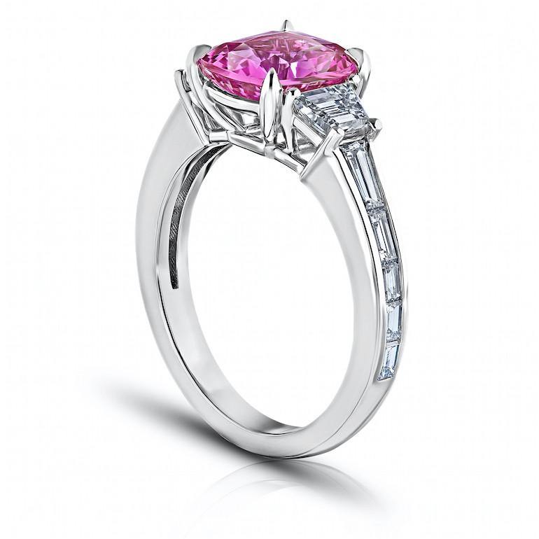 2.97 Carat Pink Sapphire Ring - David Gross Group