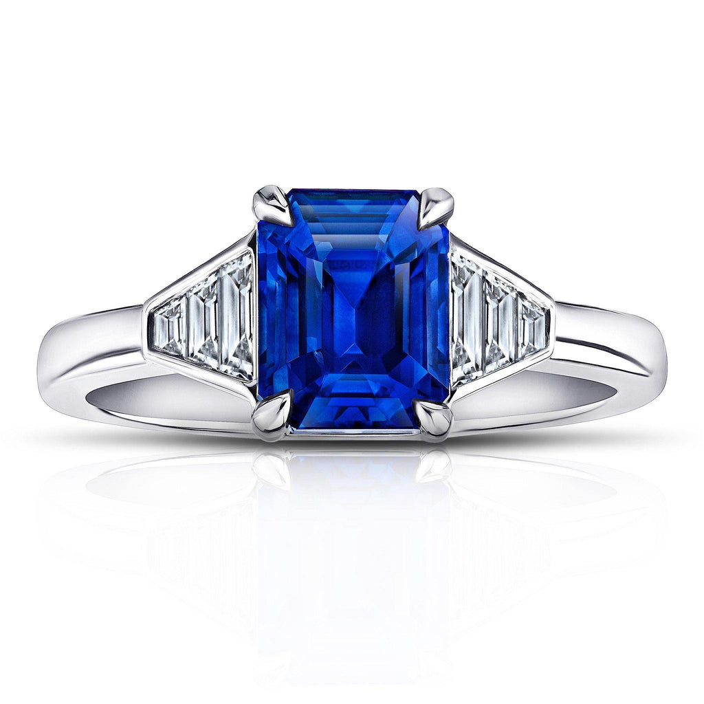 3.01 Carat Blue Sapphire Ring