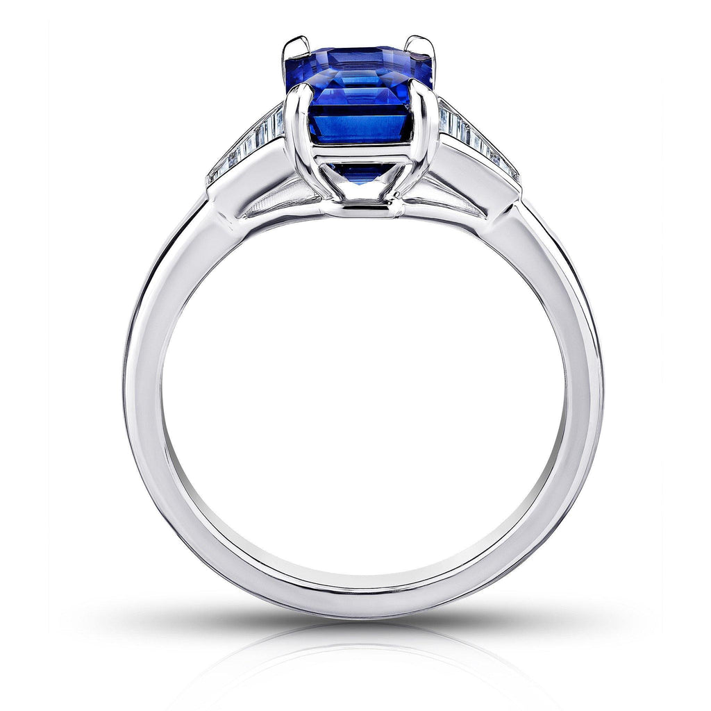 3.01 Carat Blue Sapphire Ring - David Gross Group