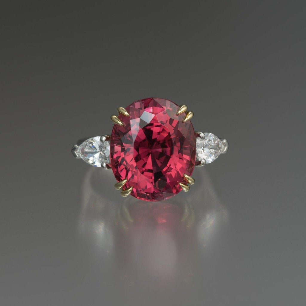 15.13 Carat Oval Red Spinel Ring - David Gross Group
