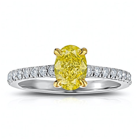 7.08 Carat Yellow Sapphire Ring