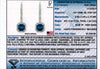 1.26 Carat Square Emerald Blue Sapphire and Diamond Platinum Earrings