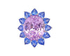 14.15 carat Oval Pink Natural No Heat Sapphire and Platinum Ring
