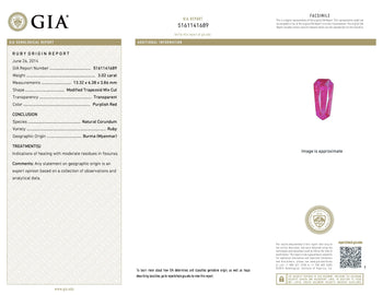 3.02 Kite Shape Ruby Pendant - David Gross Group