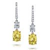Yellow Sapphire and Diamond Earrings - David Gross Group