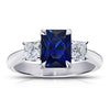 3.14 Carat Radiant Cut Blue Sapphire - David Gross Group