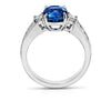3.05 Carat Cushion Blue Sapphire Ring - David Gross Group
