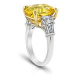 14.25 Carat Radiant Cut Yellow Sapphire Ring - David Gross Group