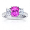 2.50 Carat Cushion Pink Sapphire Ring - David Gross Group
