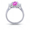 2.50 Carat Cushion Pink Sapphire Ring - David Gross Group