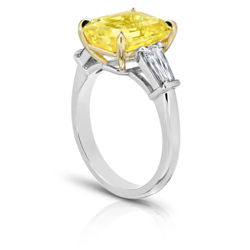 7.08 Carat Yellow Sapphire Ring - David Gross Group