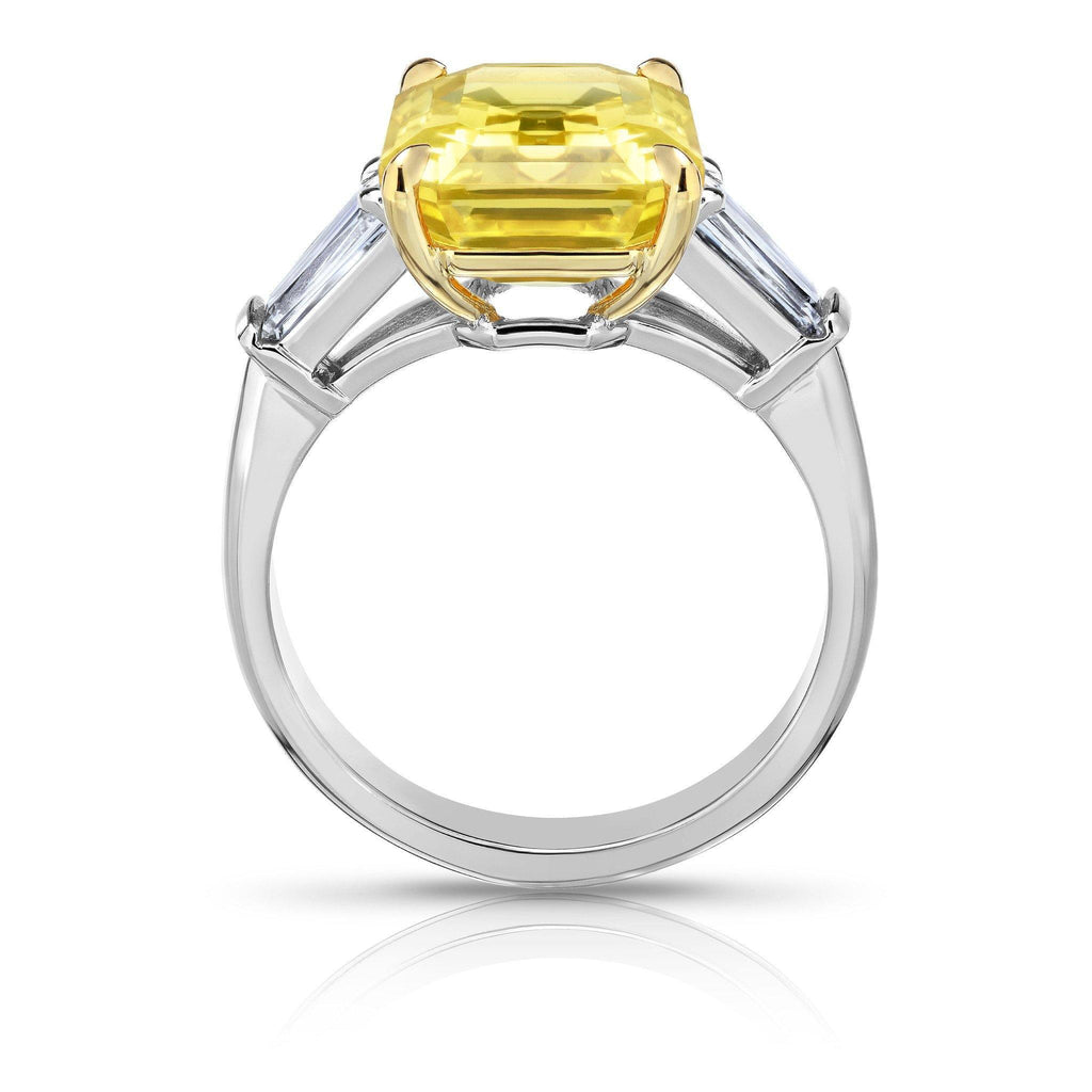 7.08 Carat Yellow Sapphire Ring - David Gross Group