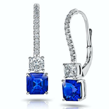 2.52 Carat Blue Sapphire Drop earrings - David Gross Group