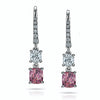 Padparacha Sapphire and Diamond Earrings - David Gross Group