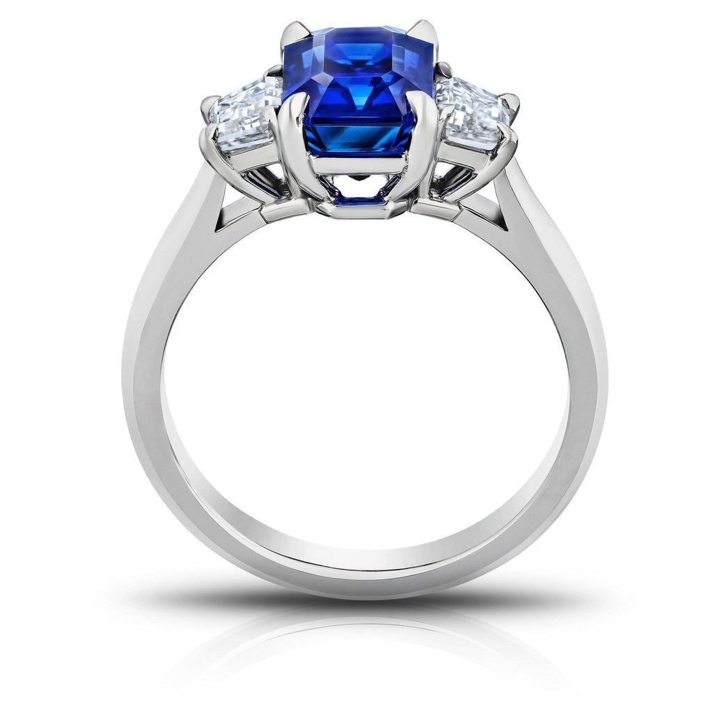3.15 Carat Blue Sapphire Ring - David Gross Group