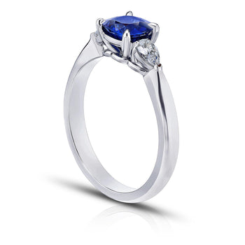 1.08 Carat Blue Sapphire Ring - David Gross Group