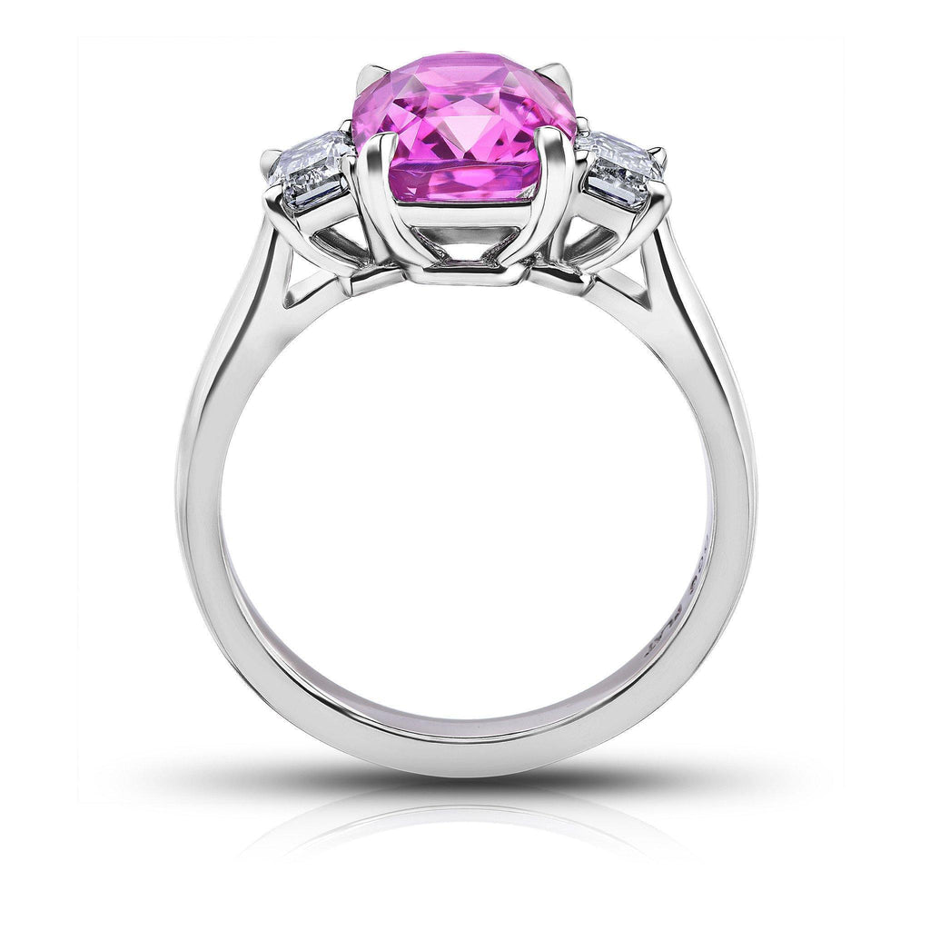 4.37 Carat Pink Sapphire Ring - David Gross Group