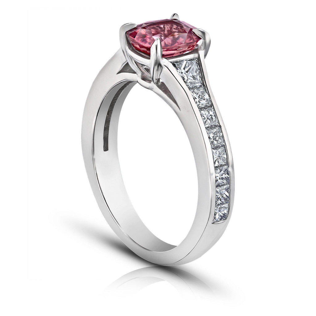 1.88 Carat Pink Padparadscha Sapphire Ring - David Gross Group