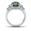 4.01 Carat Green Sapphire Ring - David Gross Group