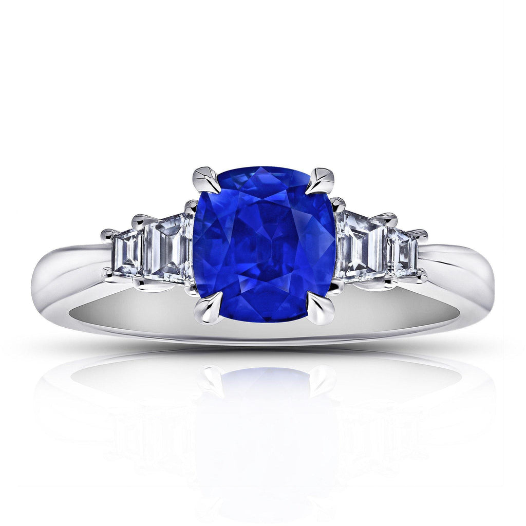 1.87 Carat Blue Sapphire Ring - David Gross Group
