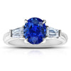 3.23 Carat Blue Oval Sapphire Ring - David Gross Group