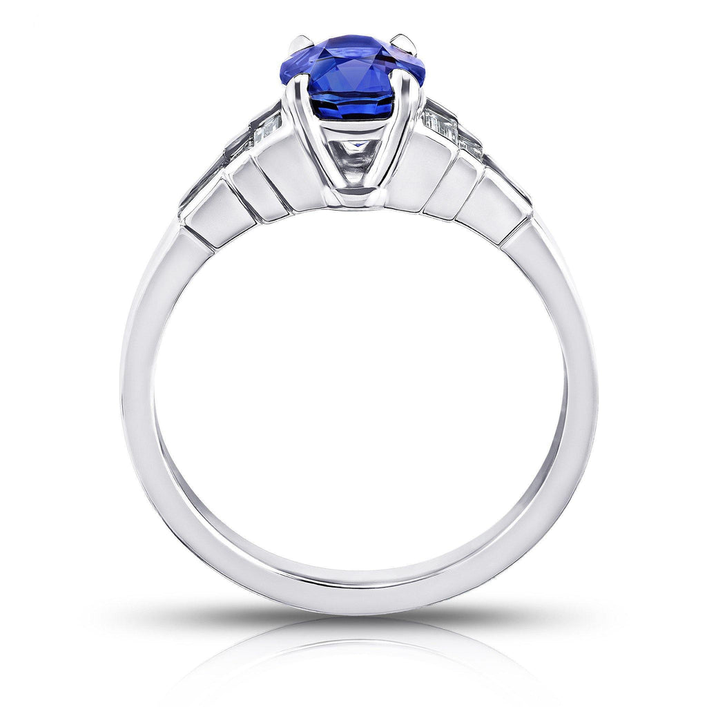 1.44 Carat Blue Sapphire Ring - David Gross Group