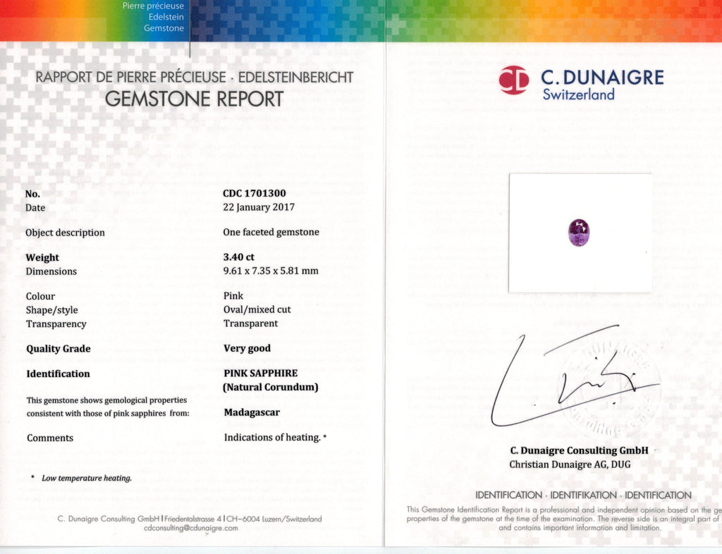 15.11 Carat Oval Pink & Yellow Sapphires and Diamond Earrings - David Gross Group