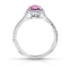 1.48 Carat Oval Pink Sapphire And Diamond Ring - David Gross Group