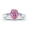 1.97 Carat Oval Pink Sapphire And Diamond Ring - David Gross Group