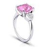 4.11 Carat Cushion Pink Spinel and Diamond Ring - David Gross Group