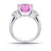 4.11 Carat Cushion Pink Spinel and Diamond Ring - David Gross Group