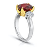 5.19 Carat Cushion Red Spinel and Diamond Ring - David Gross Group