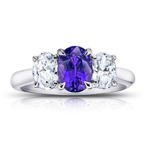 1.33 Carat Pink Sapphire and Diamond Ring