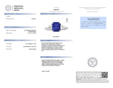 2.12 Carat Radiant Cut Blue Sapphire and Diamond Ring - David Gross Group