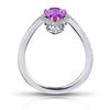 1.81 Carat Pear Shape Pink Sapphire and Diamond Ring - David Gross Group