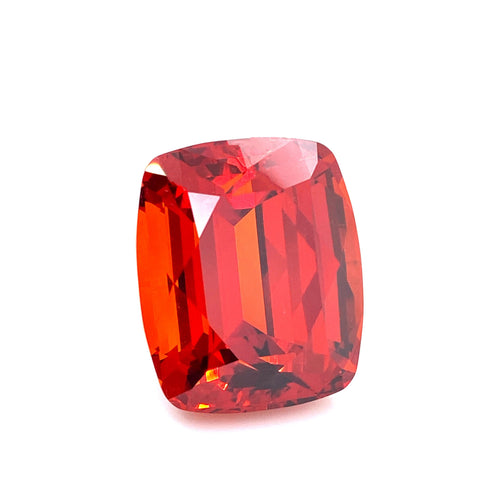 .75 Carat Emerald Cut Red Ruby and Diamond Ring